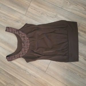 Heart Soul Brown Tank Small